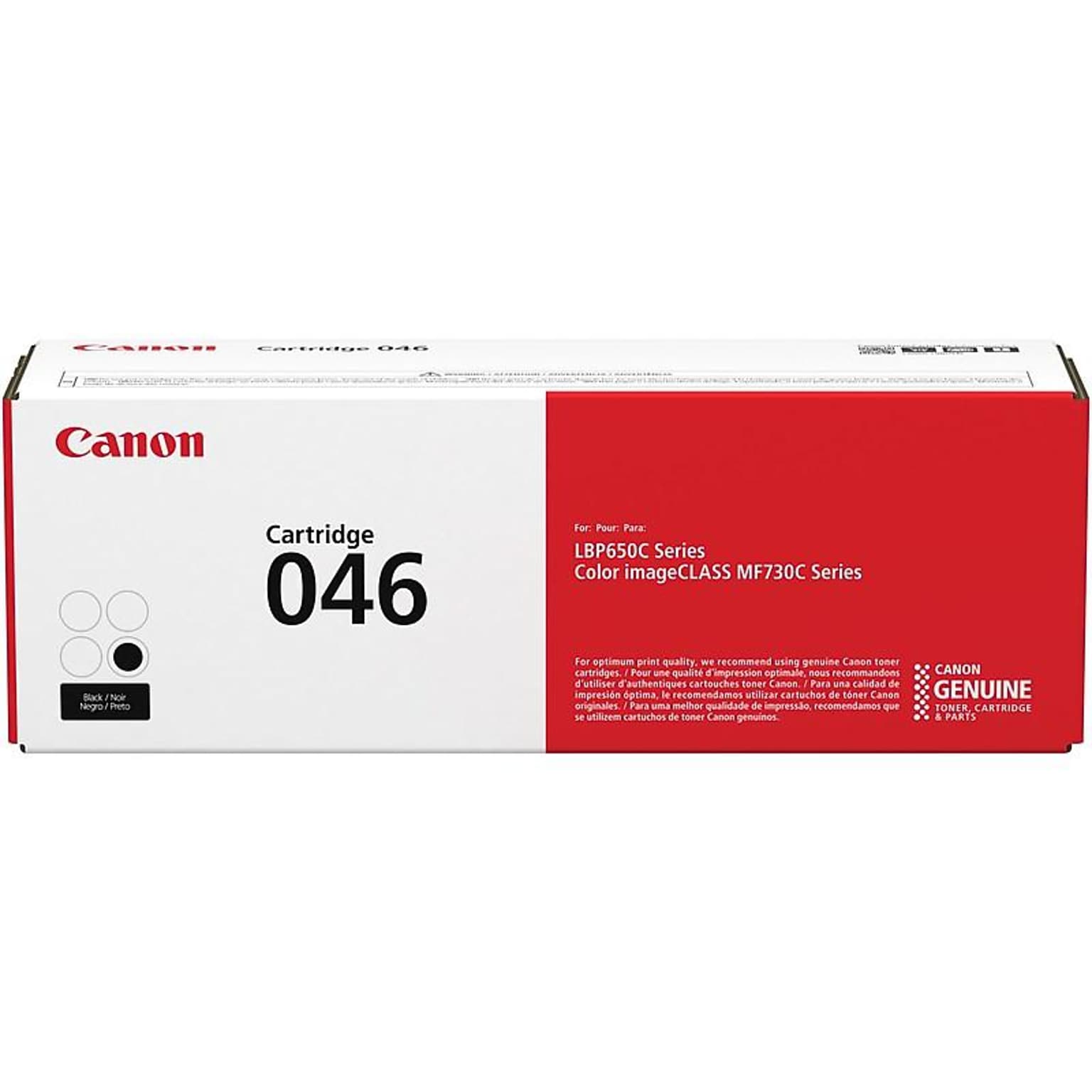 Canon 046 Black Standard Yield Toner Cartridge   (1250C001)