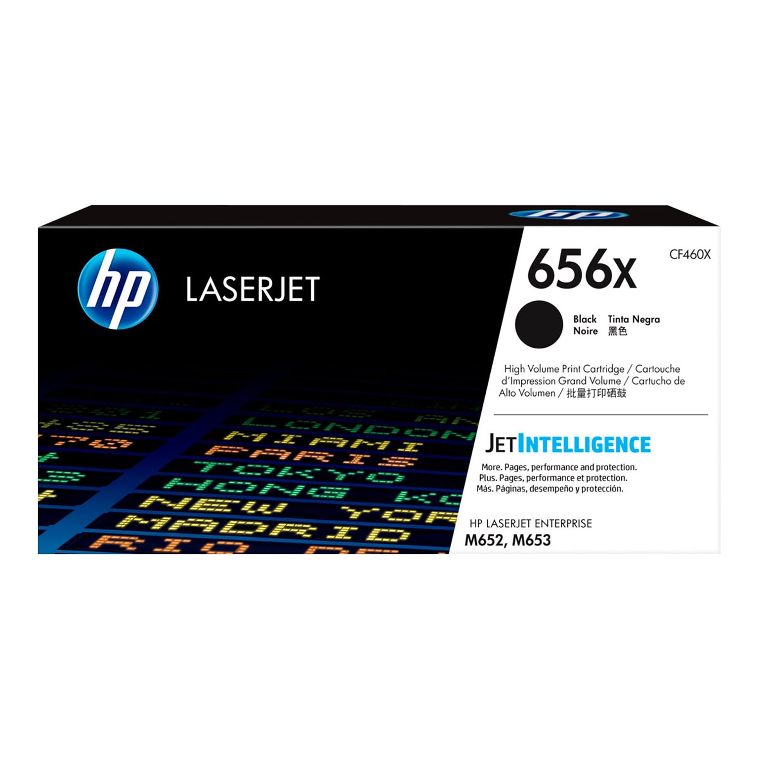 HP 656X Black High Yield Toner Cartridge (CF460X)