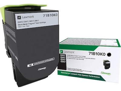 Lexmark 71 Black Standard Yield Toner Cartridge (71B10K0)