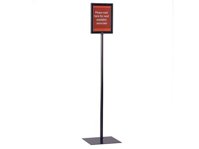 FFR Premier Sign Holder, 8.5 x 11, Black Aluminum (9507773801)