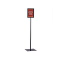 FFR Premier Sign Holder, 8.5 x 11, Black Aluminum (9507773801)