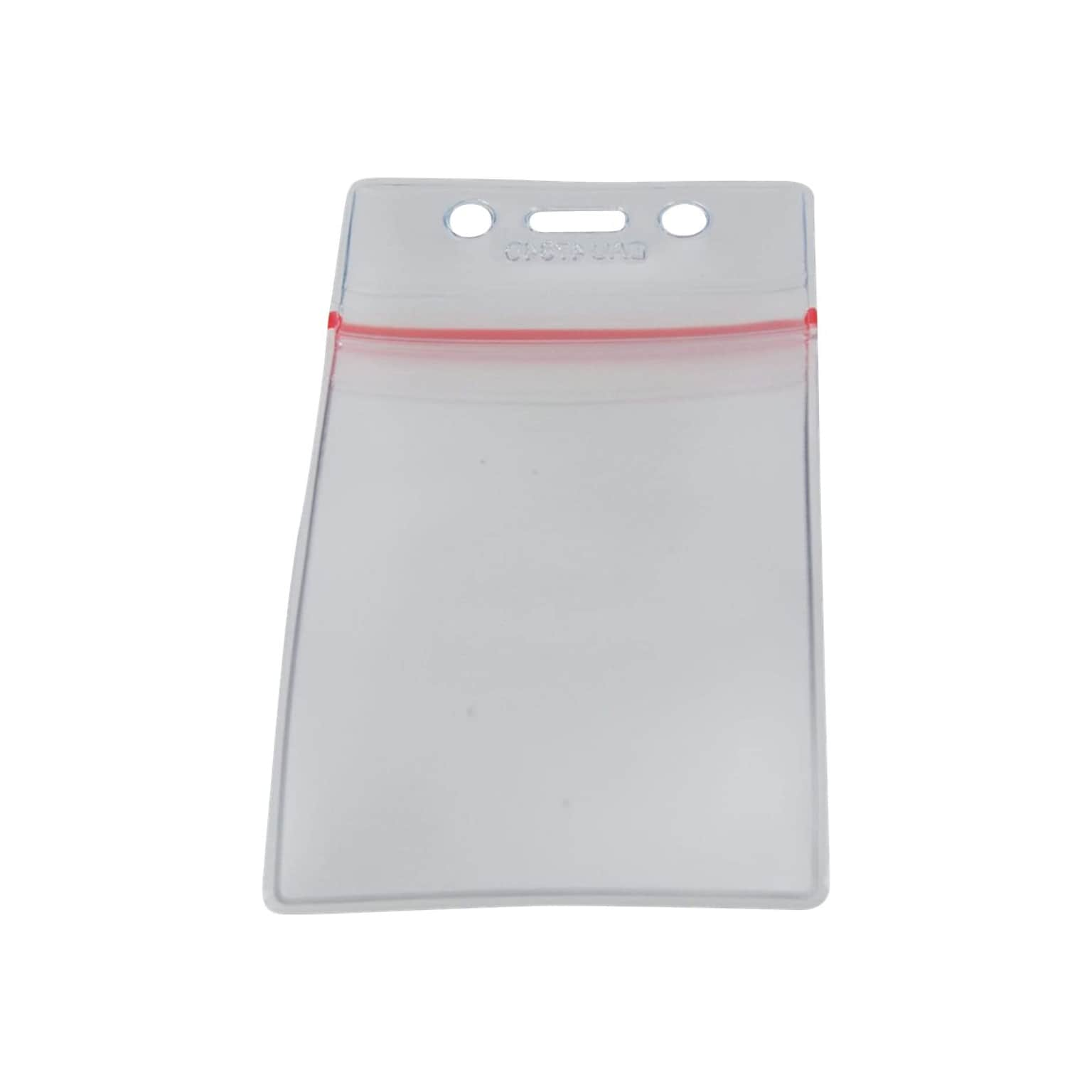 SICURIX ID Badge Holders, Clear, 50/Pack (47840)