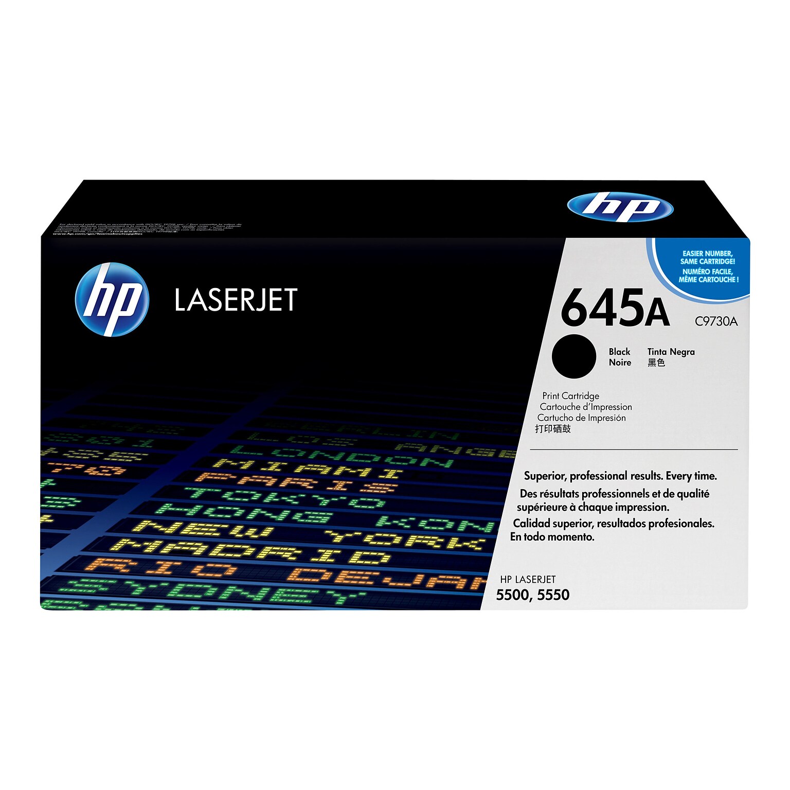 HP 645A Black Standard Yield Toner Cartridge (C9730A)