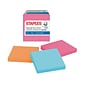 Staples® Pop-up Notes, 3" x 3", Tropics Collection, 100 Sheet/Pad, 6 Pads/Pack (S33BRP6/52559)