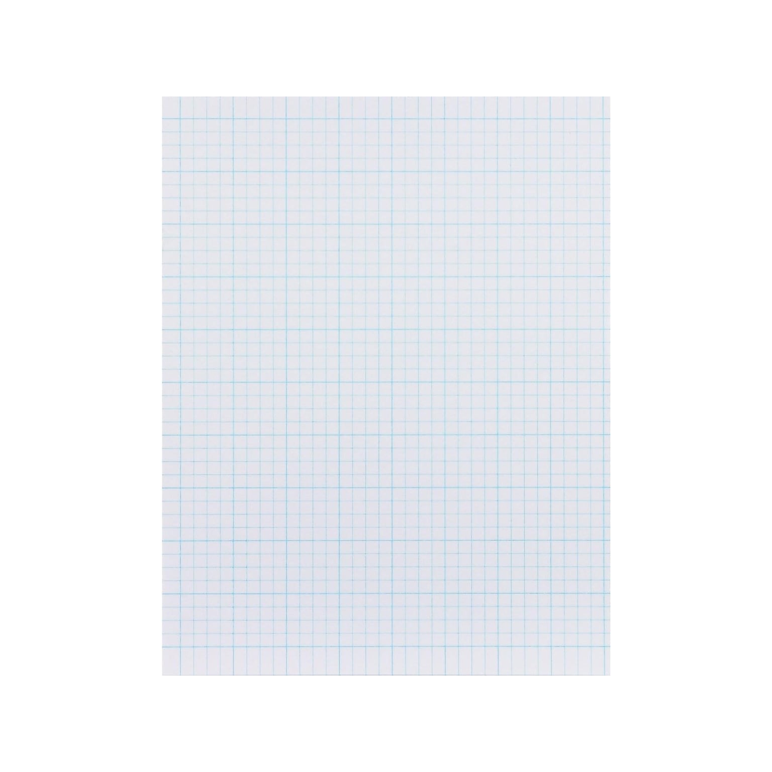 Ampad Graph Pad, 8.5 x 11, Graph Ruled, White, 40 Sheets/Pad (22-026)