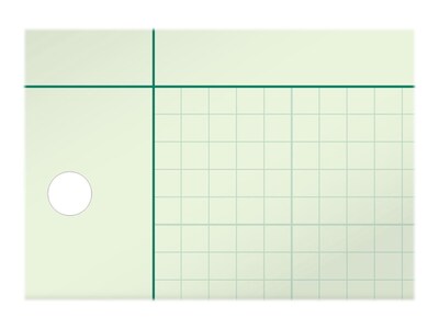 Ampad Graph Pad, 8.5" x 11", Graph Ruled, Green Tint, 200 Sheets/Pad (22-144)