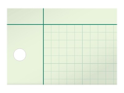 Ampad Engineering Computation Pad, 8.5" x 11", Graph Ruled, Green tint, 200 Sheets/Pad (TOP22-144)