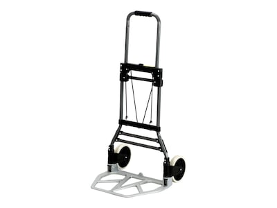 Safco STOW AWAY Collapsible Hand Truck, 275 lbs., Aluminum/Black (4062)