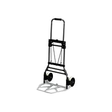 Safco STOW AWAY Collapsible Hand Truck, 275 lbs., Aluminum/Black (4062)