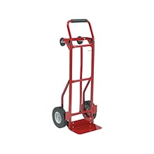 Safco Convertible Heavy-Duty Hand Truck, 600 lbs., Red (4086R)