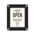 Deflecto® Window Display Sign Holder, 8.5 x 11, Clear/Black Plastic (899102)