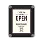 Deflecto® Window Display Sign Holder, 8.5" x 11", Clear/Black Plastic (899102)
