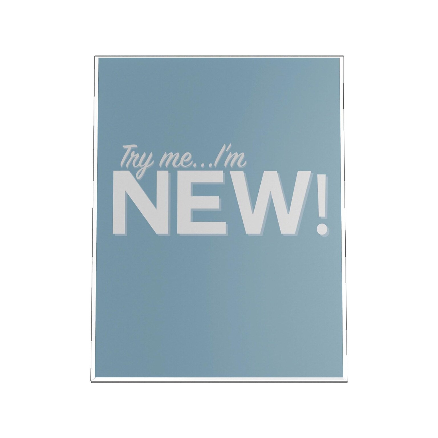 Deflecto® Classic Image® Slanted Sign Holder, 8.5 x 11, Clear Plastic (69701)
