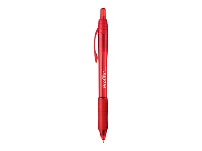 Paper Mate Profile Retractable Ballpoint Pen, Bold Point, Red Ink, Dozen (89467)