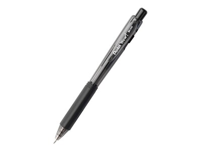 Pentel WOW! Retractable Ballpoint Pens, Medium Point, Black Ink, Dozen (BK440-A)