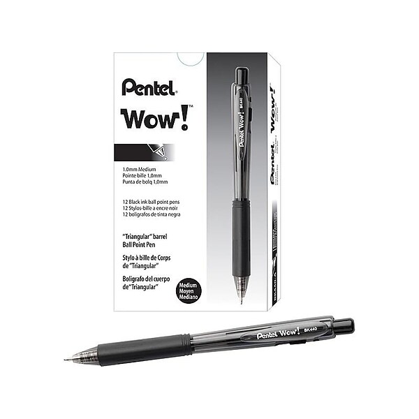 PowerTank RT Lot De 12 Stylos Noirs 1.0 Mm – Encre Fluide, Indélébile, Résistants Aux Extrêmes