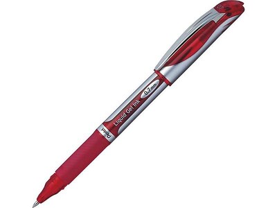 Pentel EnerGel Deluxe Gel Pens, Medium Point, Red Ink, Dozen (BL57-B)