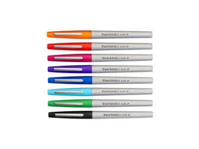 Paper Mate Flair Felt Pens, Ultra Fine Point, Assorted Ink, 8/Pack (62145)