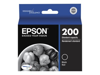 Epson T200 Black, Cyan, Magenta, Yellow Standard Yield Ink Cartridges, 4/Pack