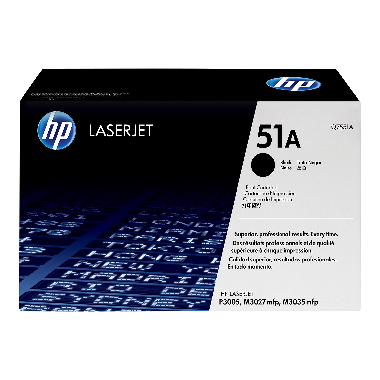 HP 51A Black Standard Yield Toner Cartridge   (Q7551A)