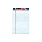 TOPS American Pride Notepads, 5" x 8", Narrow Ruled, White, 50 Sheets/Pad, 12 Pads/Pack (TOP 75101)