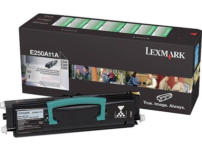 Lexmark E250A11A Black Standard Yield Toner Cartridge