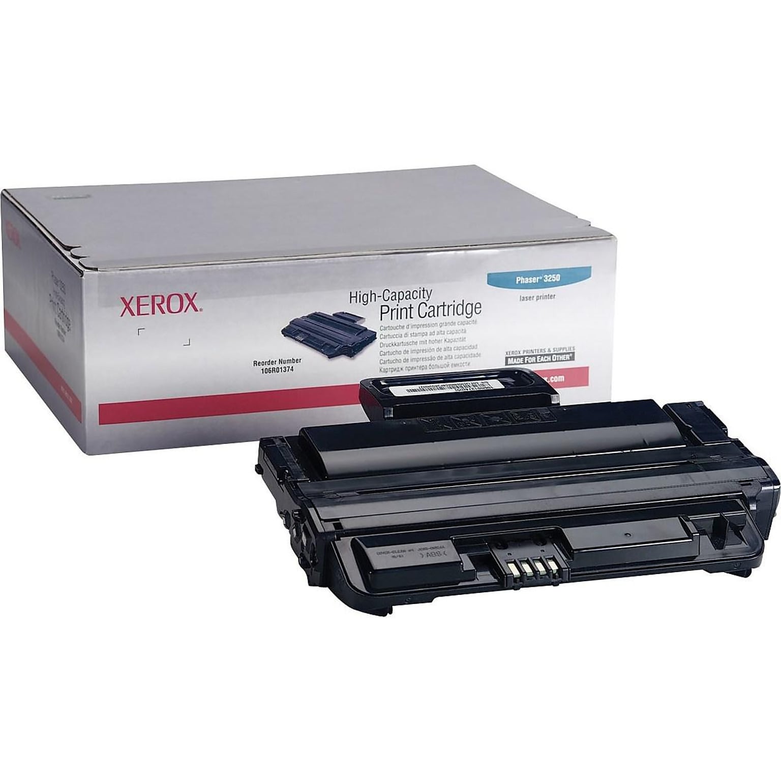 Xerox 106R01374 Black Standard Yield Toner Cartridge