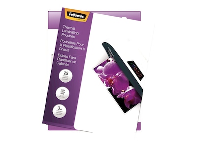 Fellowes ImageLast Thermal Laminating Pouches, Letter Size, 3 Mil, 25/Pack (5200501)