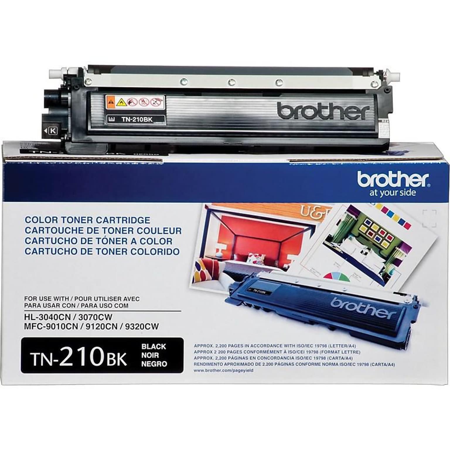 Brother TN-210 Black Standard Yield Toner Cartridge  (TN210BK)