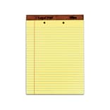 TOPS The Legal Pad Notepads, 8.5 x 11.75, Wide Ruled, Canary, 50 Sheets/Pad, 12 Pads/Pack (TOP 753