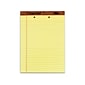 TOPS The Legal Pad Notepads, 8.5" x 11.75", Wide Ruled, Canary, 50 Sheets/Pad, 12 Pads/Pack (TOP 7531)