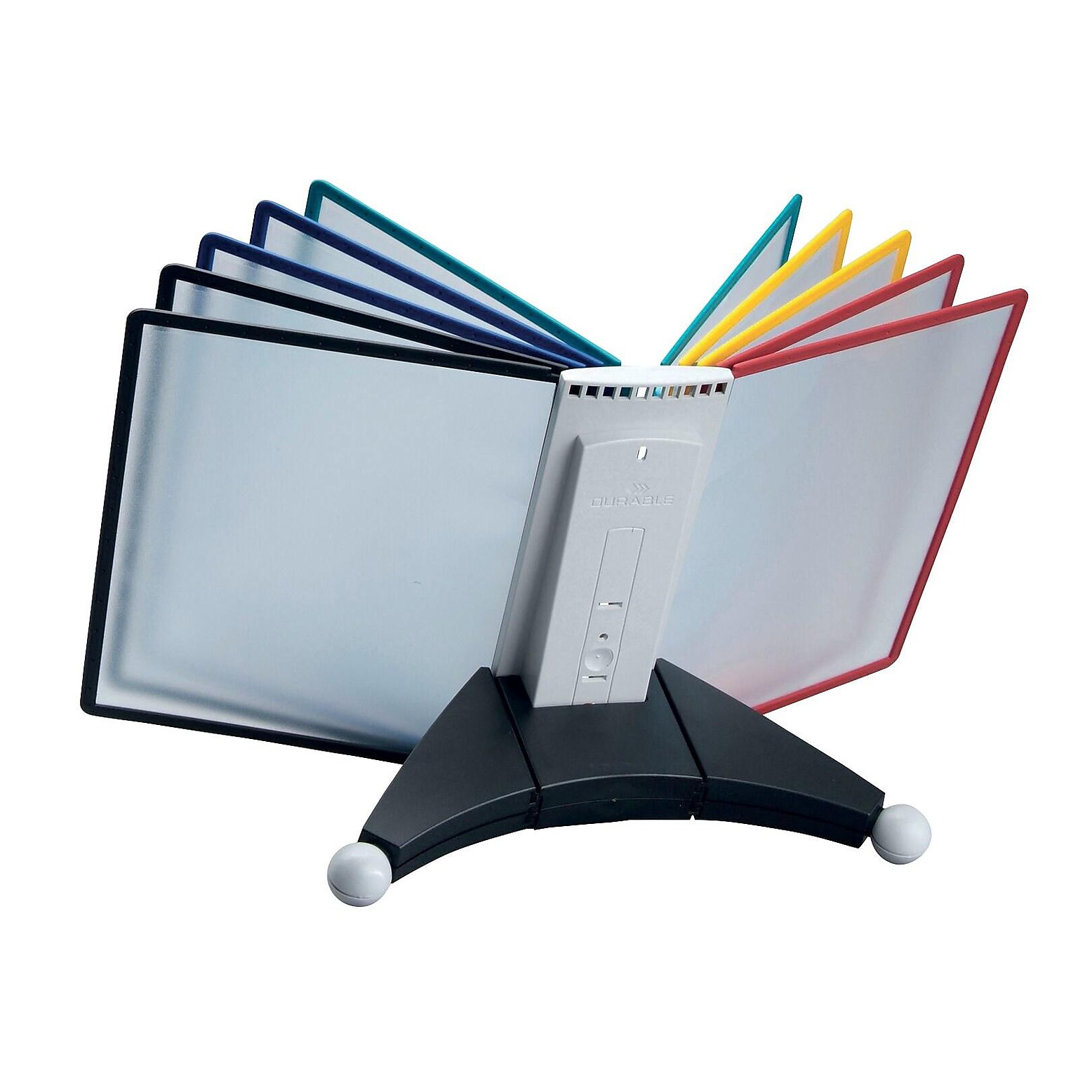 Durable Sherpa Document Holder, 8.5 x 11, Vertical, Desktop/Wall, Multicolor Plastic (554200)