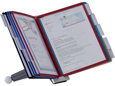 Durable Sherpa Document Holder, 8.5" x 11", Vertical, Desktop/Wall, Multicolor Plastic (554200)