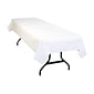 Table Mate Poly/Tissue 108"W x 54"D Solid Table Cover White 6/Pack (TBL-PT549-WH)