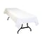 Table Mate Poly/Tissue 108W x 54D Solid Table Cover White 6/Pack (TBL-PT549-WH)