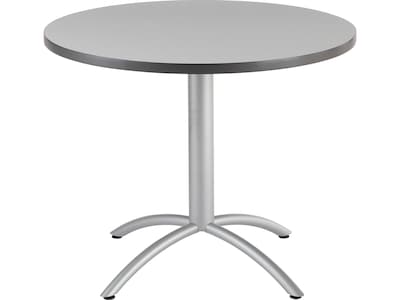 ICEBERG CaféWorks Round Table, 36D x 36W, Gray (65621)