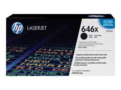 HP 646X Black High Yield Toner Cartridge (CE264X)