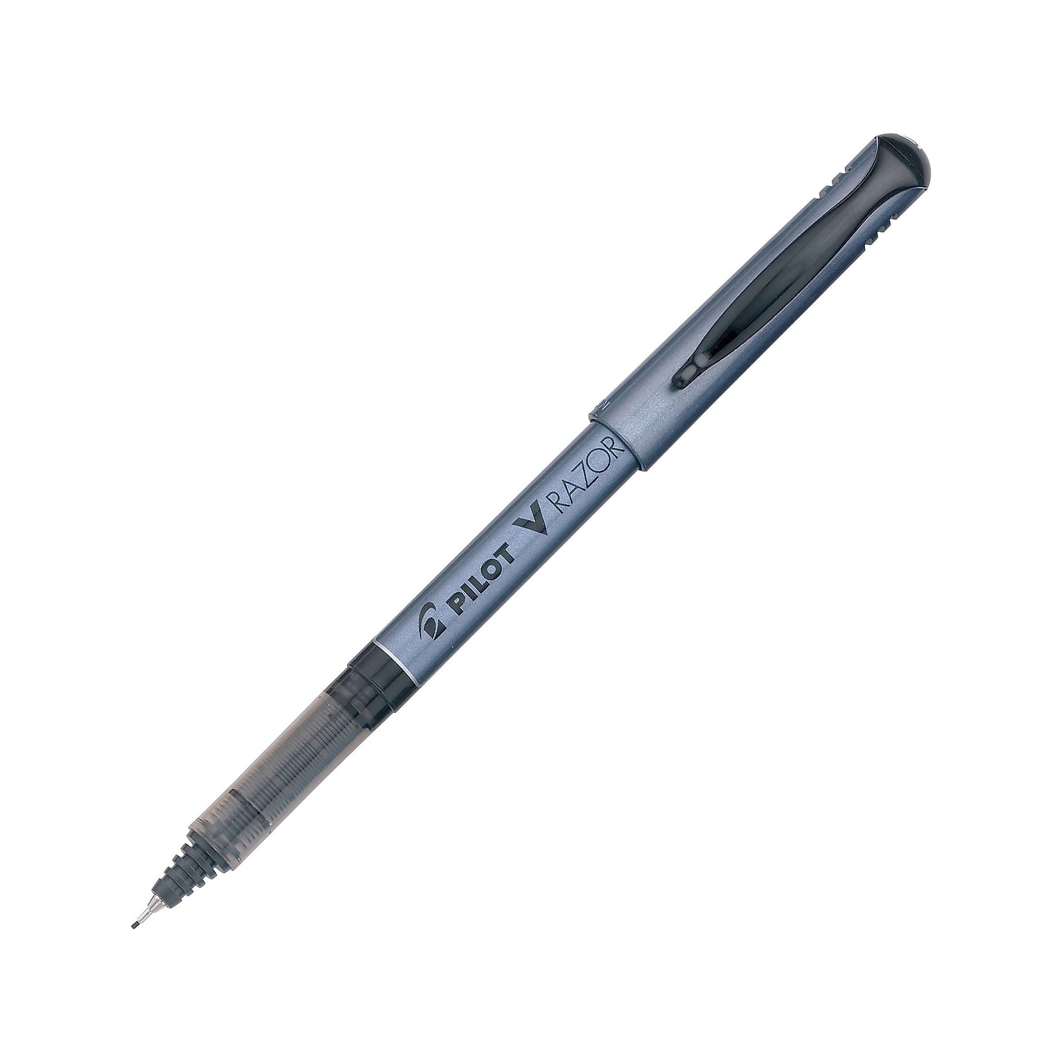 Pilot V Razor Point Liquid Ink Marker Pens, Extra Fine Point, Black Ink, Dozen (11020)