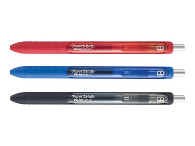 Paper Mate InkJoy Retractable Gel Pen, Medium Point, Assorted Ink, 3/Pack (1951639)