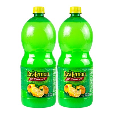 ReaLemon 100% Lemon Juice from Concentrate, 48 oz, 2/Pack (220-00913)