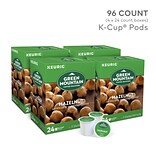 Green Mountain Hazelnut Coffee, Keurig® K-Cup® Pods, Light Roast, 96/Carton (6792)