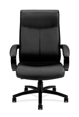 HON Validate Leather Executive Big & Tall Chair, 449.7 lb. Capacity, Black (BSXVL685SB11)