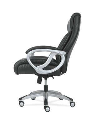 Sadie Leather Big and Tall High-Back Executive Chair, Black (BSXVST341)