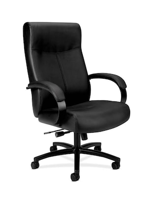 HON Validate Leather Executive Big & Tall Chair, 449.7 lb. Capacity, Black (BSXVL685SB11)