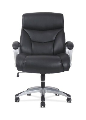 Sadie Leather Big and Tall High-Back Executive Chair, Black (BSXVST341)
