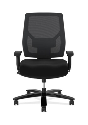 Allsteel Crio Fabric Managers Big & Tall Chair, 450 lb. Capacity, Black (BSXVL585ES10TML)