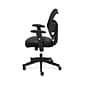 HON Prominent Mesh High-Back Task Chair, Adjustable Arms, Black SofThread Leather Seat (BSXVL531SB11)