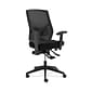 HON Crio High-Back Task Chair, Mesh Back, Adjustable Arms, Adjustable Lumbar, Black Fabric (BSXVL582ES10T)