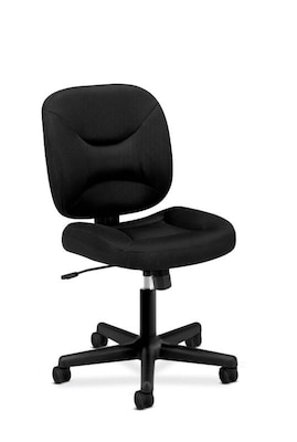 HON ValuTask Low-Back Task Chair, Center-Tilt, Black Sandwich Mesh (BSXVL210MM10)