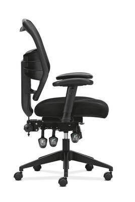 HON Prominent Mesh High-Back Task Chair, Asynchronous Control, Seat Glide, 2-Way Arms, Black Mesh (BSXVL532MM10)